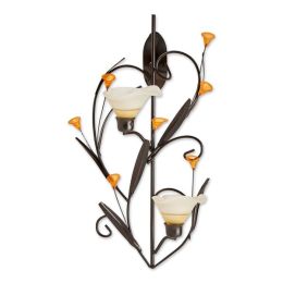 Accent Plus Wall Sconce with Lily Candle Cups