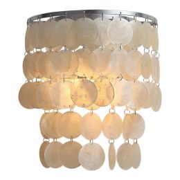 creative-minimalist-living-room-background-shell-wall-lamp