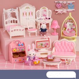 bunny-bedroom-kitchen-girl-doll-cake-play-house-childrens-toys