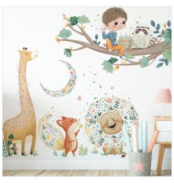 creative-diy-fox-stickers-children-room-bedroom