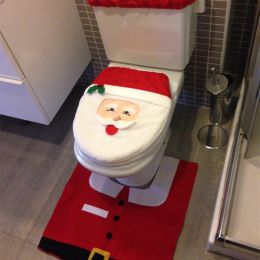 christmas-style-printed-bathroom-toilet-set