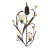 Accent Plus Wall Sconce with Lily Candle Cups