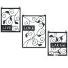 Accent Plus Live Laugh Love Candle Sconce Set