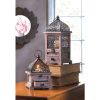 Accent Plus Flip-Top Wood Lantern with Drawer - 14 inches