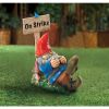 Accent Plus Sleeping Gnome On Strike Garden Decor or Figurine