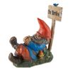 Accent Plus Sleeping Gnome On Strike Garden Decor or Figurine