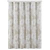 Muwago Vintage White Large Print Shower Curtain Beige Waterproof And Anti-Mould Bathing Partition Curtain Fabric Bathroom Decor