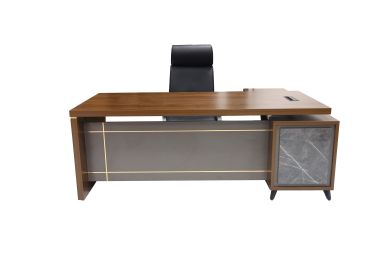 Office Furniture Wooden L Shape Office Executive Desk Office Desk with Side Cabinet