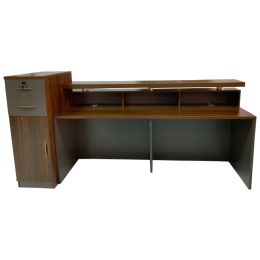 Modern Design Wholesale Front Wood Office Furniture Counter Reception Desk