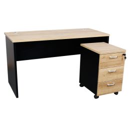 Modern office furniture latest wooden table designs office desk with movable drawers