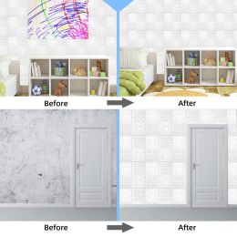 1Pcs Wall Sticker Eco-friendly Soft Self Adhesive 3D Brick Wall Sticker for TV Walls Sofa Background Living Room