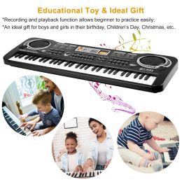 61 Keys Digital Music Electronic Keyboard Electric Piano Musical Instrument Kids Learning Keyboard