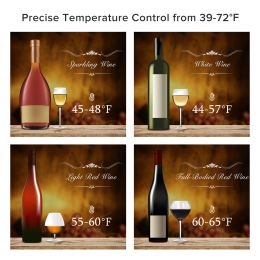 Wine Cooler Countertop Freestanding Wine Cellar Compressor Digital Touch Control