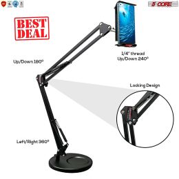 Phone Holder Stand Universal Phone Mount Flexible 360Â° Rotation Long Arm Cell Phone Holder for Bed; Office; Kitchen 5 Core ARM MOB