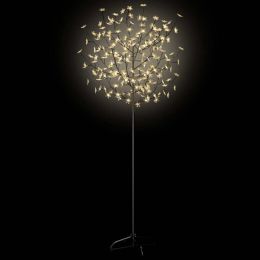 Christmas Tree 200 LEDs Warm White Light Cherry Blossom 70.9"