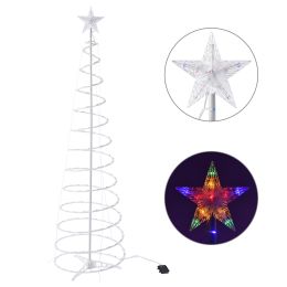 3/4/6FT Battery Lighted Spiral Christmas Trees/RGBY