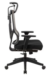 High back excusive office chair with head rest  and 4 level locked; color black; 300lbs