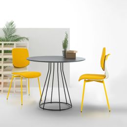 Dinning chair ;  set of two  color yellow; 300lbs