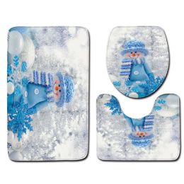 christmas-snowman-bathroom-carpet-door-mat