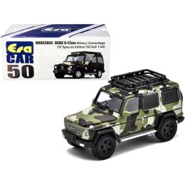 Mercedes Benz G-Class with Roof Rack Military Camouflage 1ST Special Edition 1/64 Diecast Model Car by Era Car