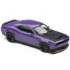 2018 Dodge Challenger SRT Demon V8 6.2L Plum Crazy Purple with Matt Black Hood 1/43 Diecast Model Car by Solido