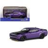 2018 Dodge Challenger SRT Demon V8 6.2L Plum Crazy Purple with Matt Black Hood 1/43 Diecast Model Car by Solido