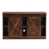 decorative wooden TV / storage cabinet with two sliding barn doors;  available for bedroom;  living room; corridor