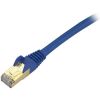 StarTech.com 10ft CAT6a Ethernet Cable - 10 Gigabit Category 6a Shielded Snagless 100W PoE Patch Cord - 10GbE Blue UL Certified Wiring/TIA