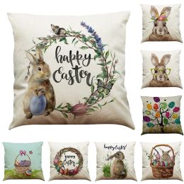 easter-bunny-cotton-and-linen-pillowcase