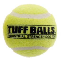 Petsport USA Tuff Ball Dog toy Yellow 1.8 in