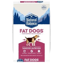 Natural Balance Pet Foods Fat Dogs Low Calorie Dry Dog Food Chicken  Salmon, 1ea/28 lb
