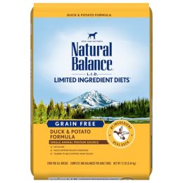 Natural Balance Pet Foods L.I.D. Adult Dry Dog Food Duck  Potato, 1ea/12 lb
