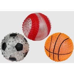 Multipet TPR Sport Light Up Balls Dog Toy Baseball Assorted 2.5 in
