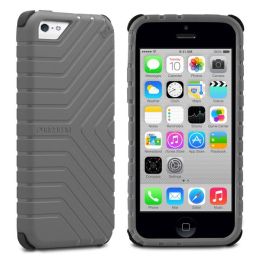 PureGear GripTek Advanced Impact Rubberized Protection Case for iPhone 5C, Gray